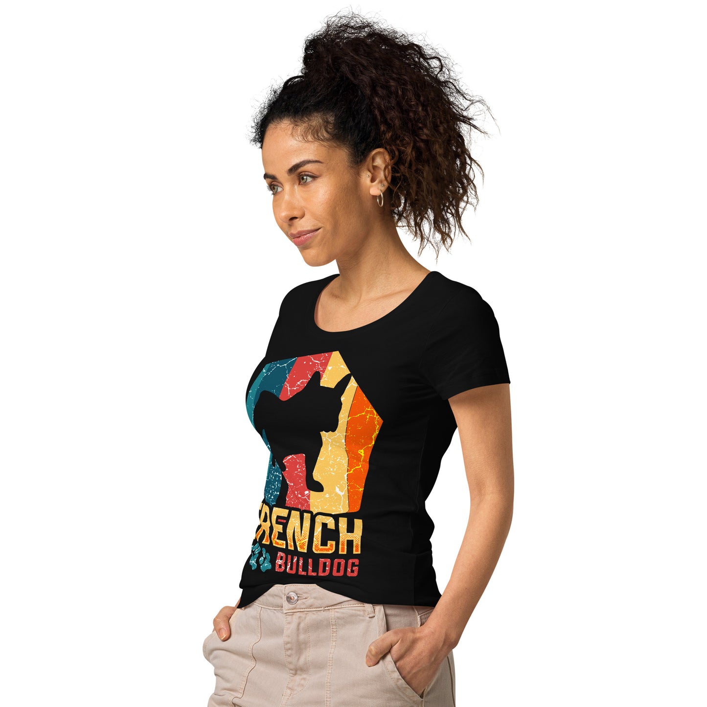 Damen T-Shirt Französische Bulldogge