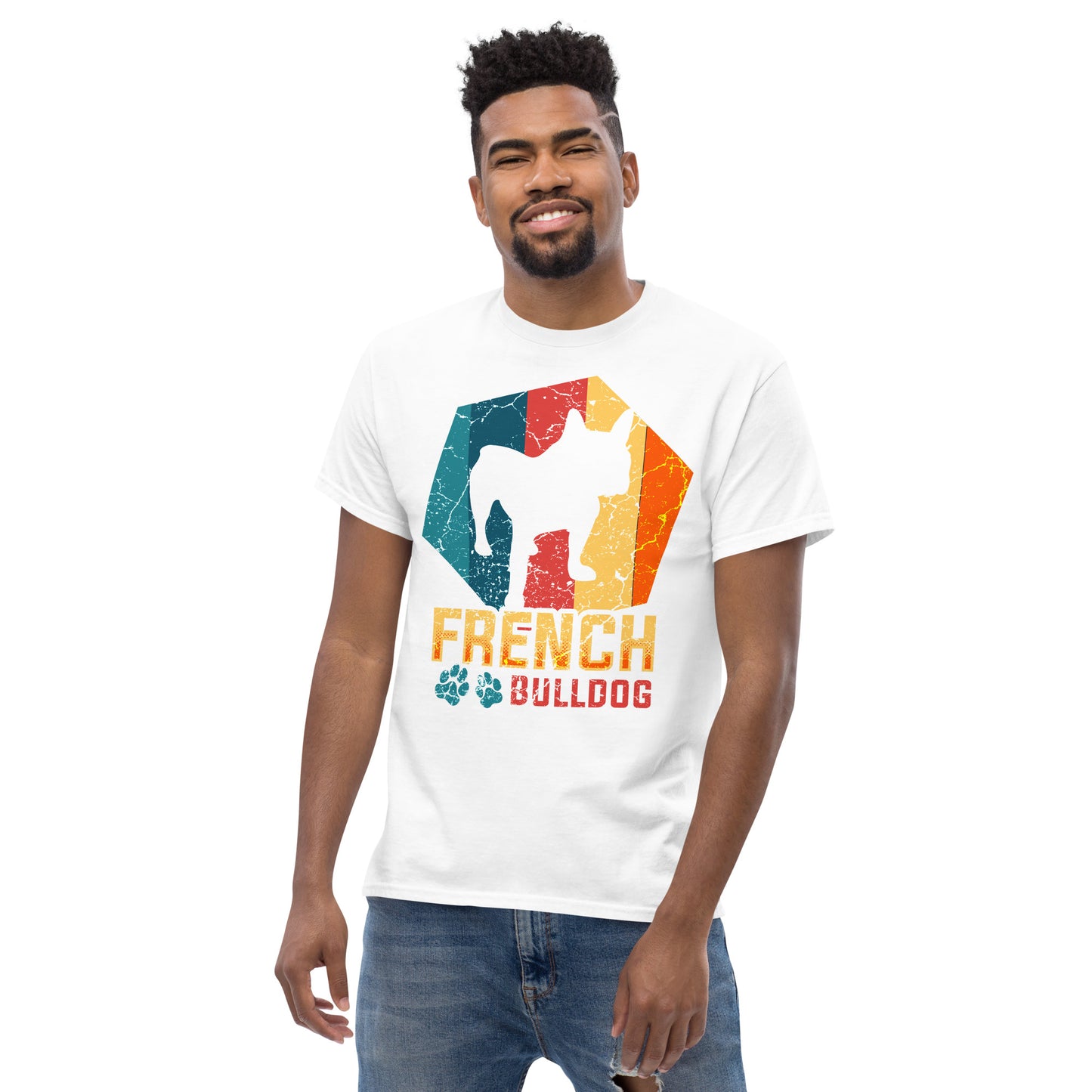 Herren T-Shirt Französische Bulldogge