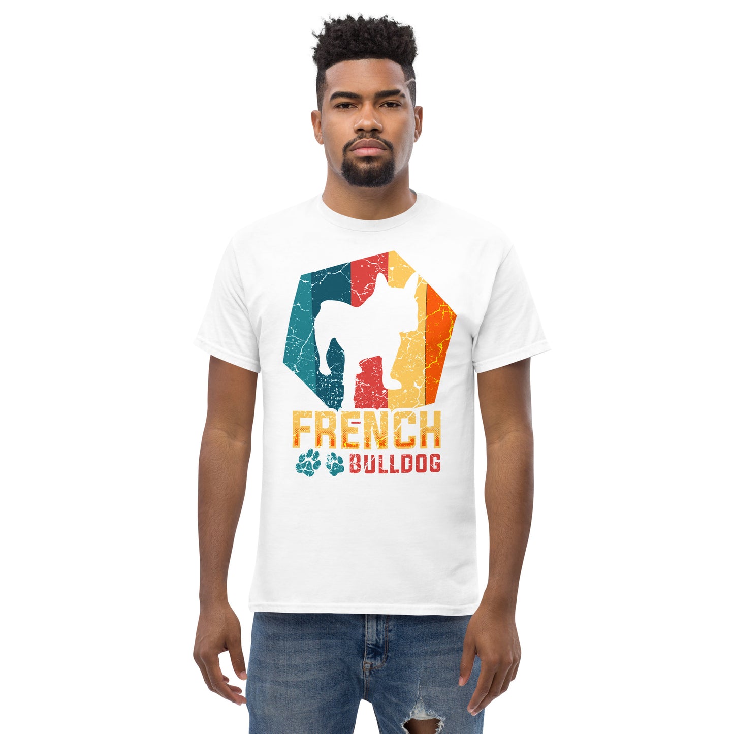 Herren T-Shirt Französische Bulldogge